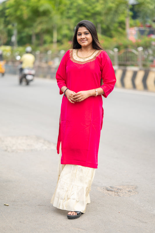 SIDE OPEN KURTI {D.NO SC0001}