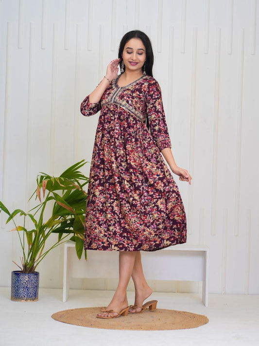 ALIA CUT KURTHI{D.NO AN0055}
