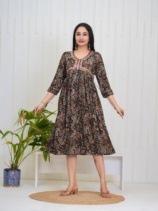 ALIA CUT KURTHI{D.NO AN0056}