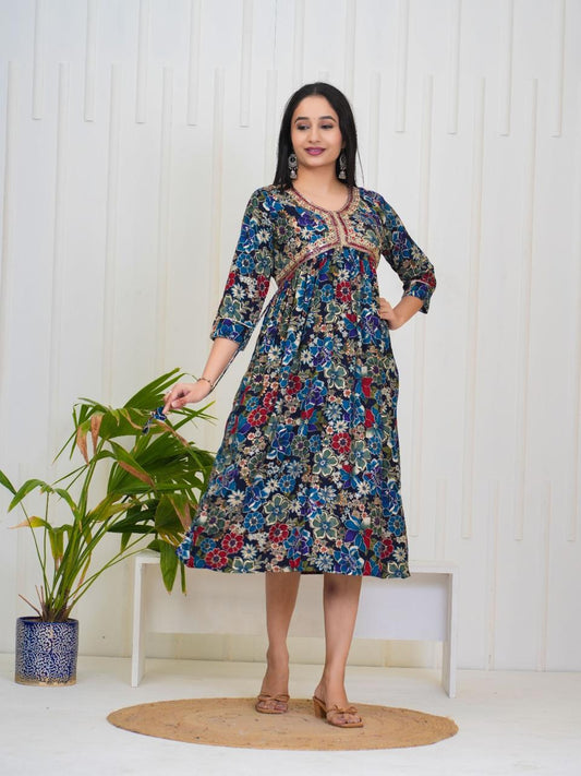 ALIA CUT KURTHI{D.NO AN0058}