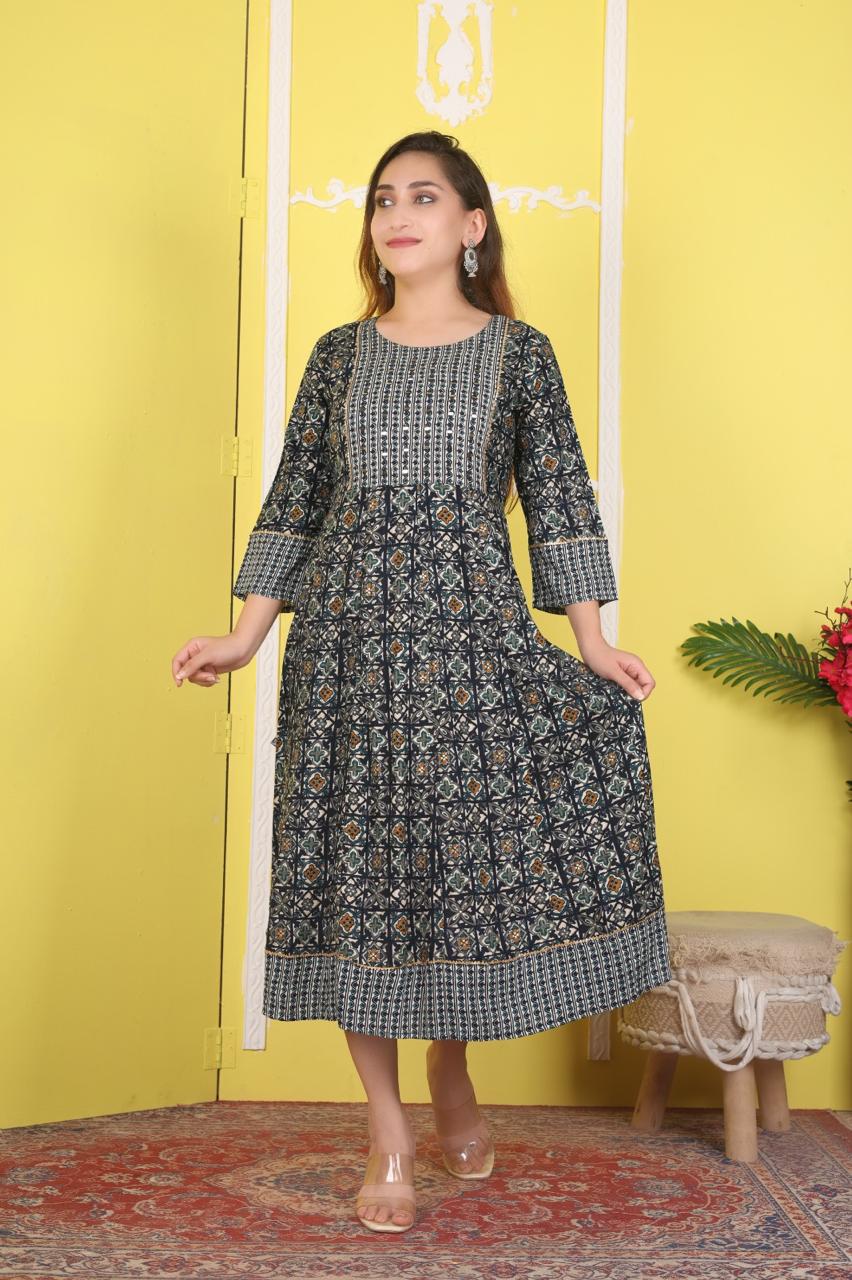 ANARKALI KURTHI{D.NO AN0033}