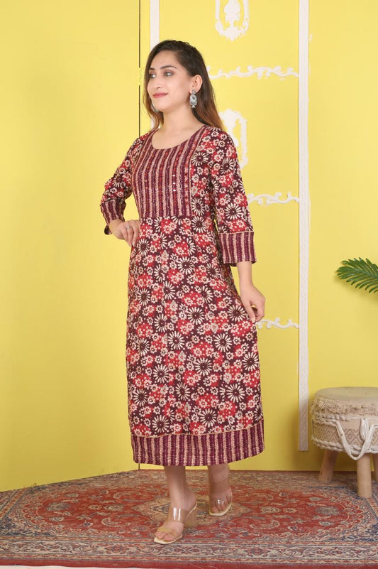 ANARKALI KURTHI{D.NO AN0019}