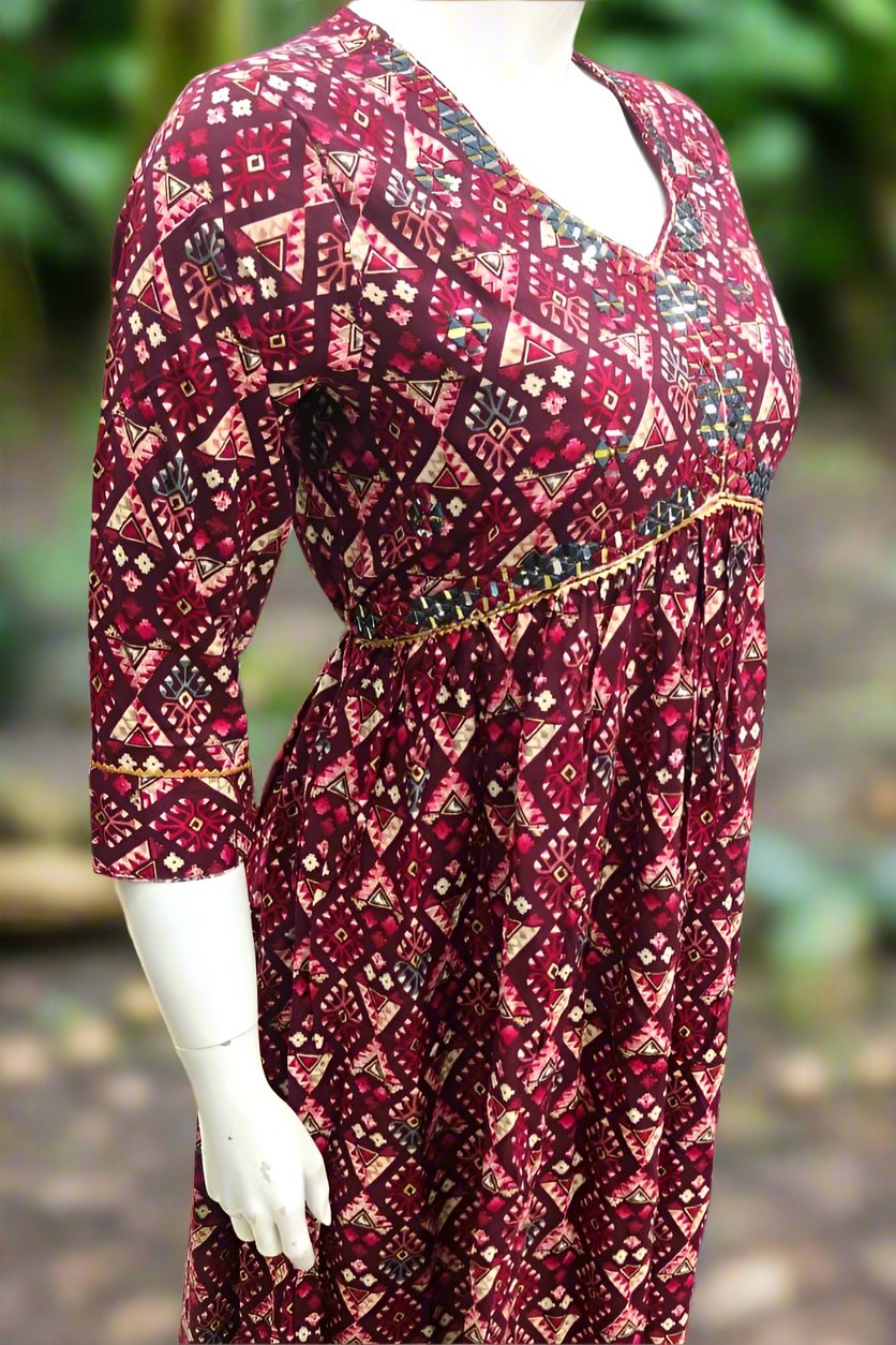 ALIA CUT KURTHI{D.NO AN0048}