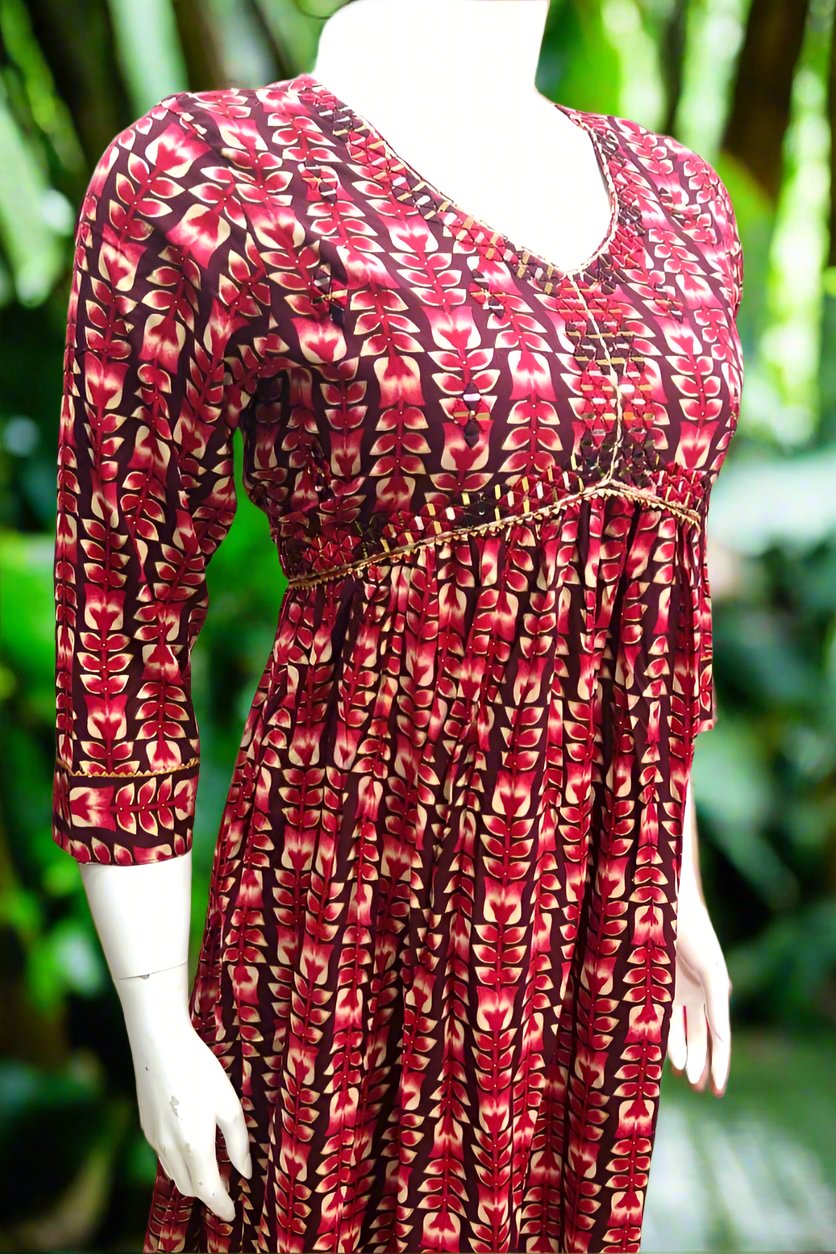 ALIA CUT KURTHI{D.NO AN0045}