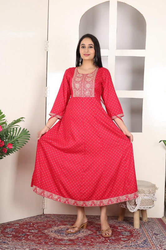 ANARKALI KURTHI{D.NO AN0002}