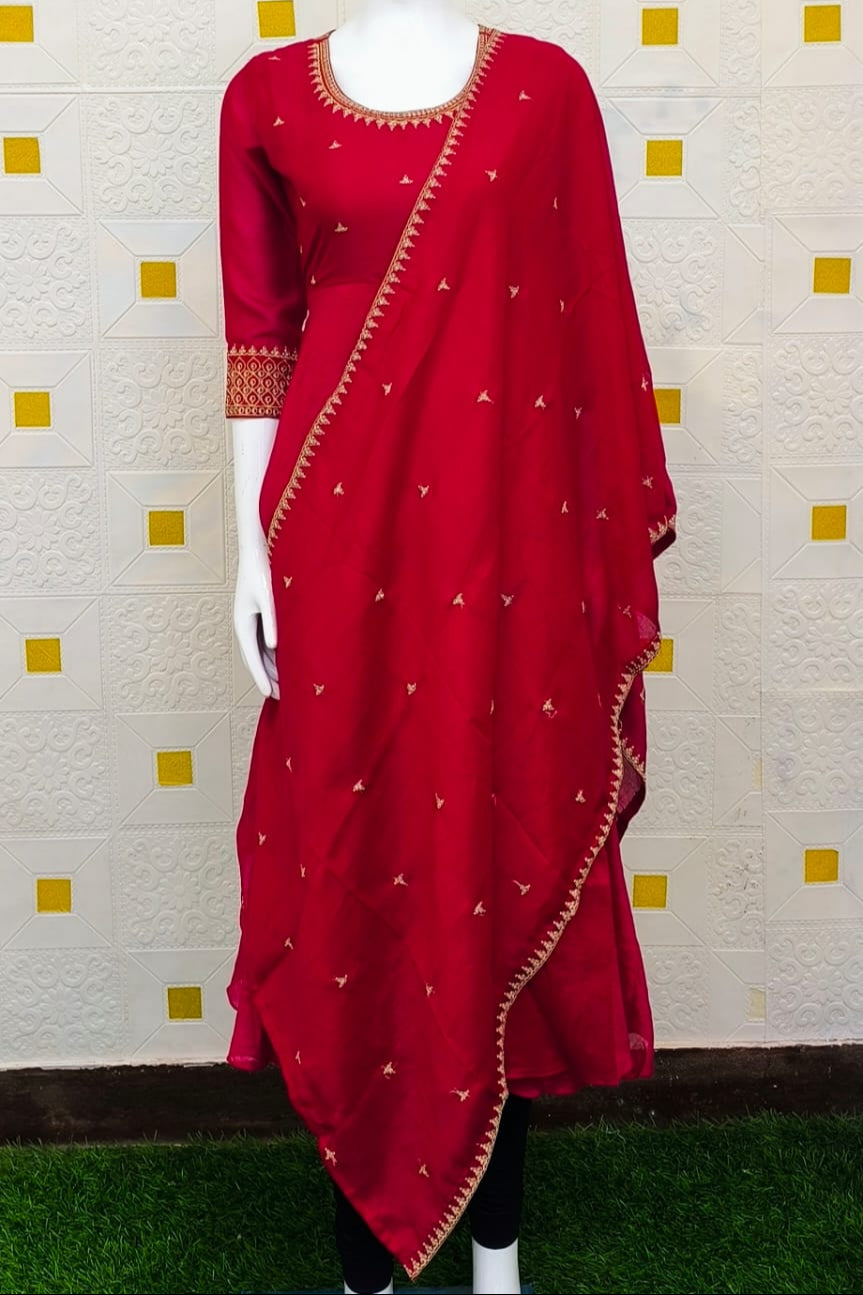 KURTHI SHAWL SET{D.NO AN0086}
