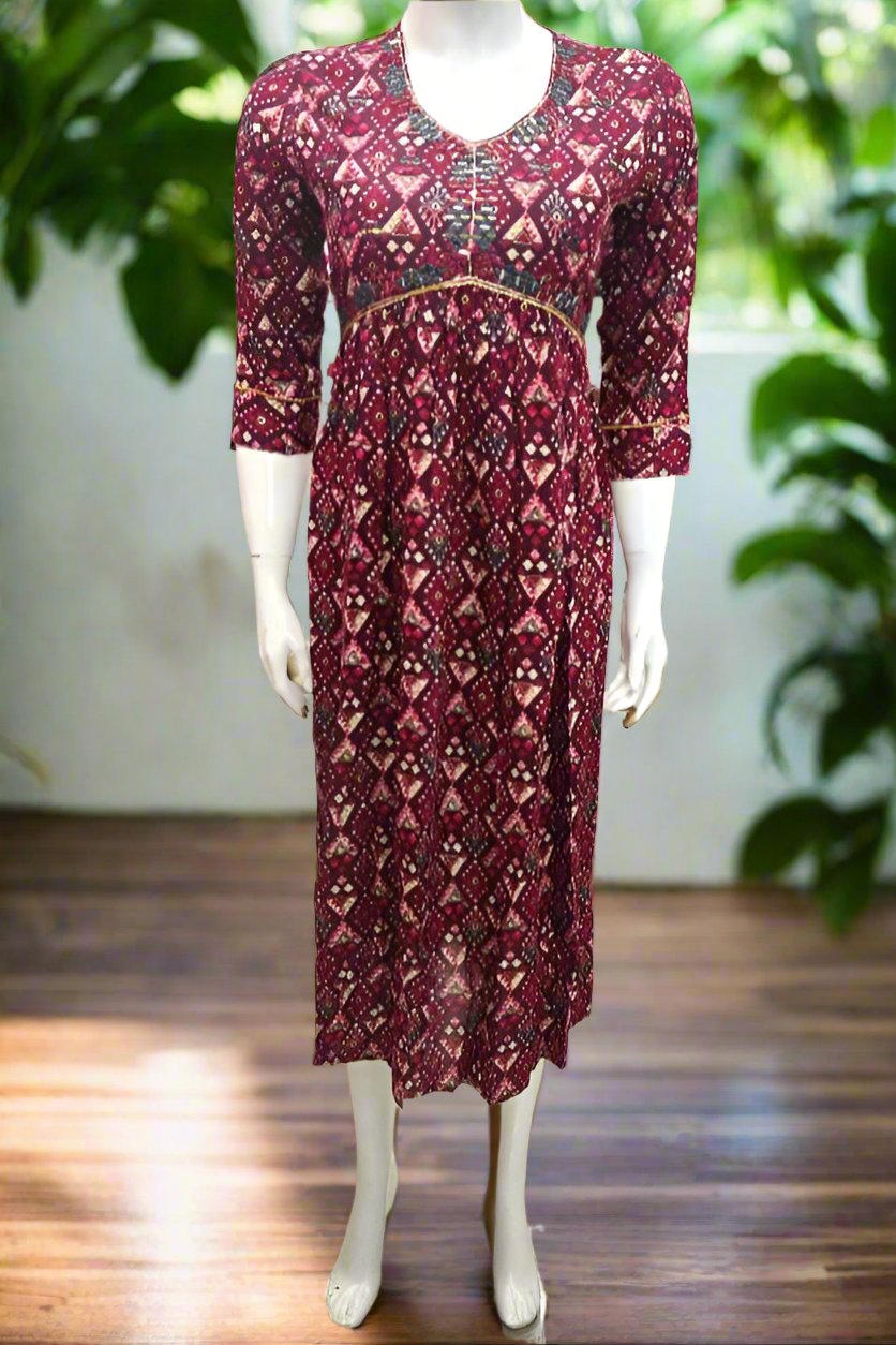 ALIA CUT KURTHI{D.NO AN0048}