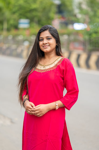 SIDE OPEN KURTI {D.NO SC0001}