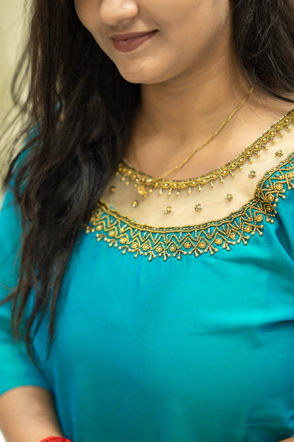 SIDE OPEN KURTI{D.NO S0006}