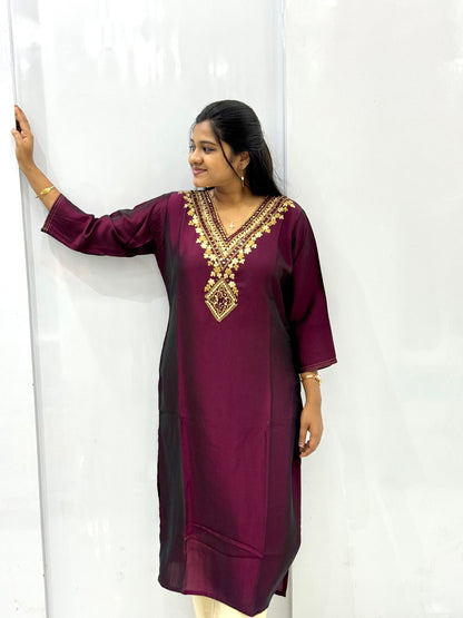 SIDE OPEN KURTI{D.NO SC0057}